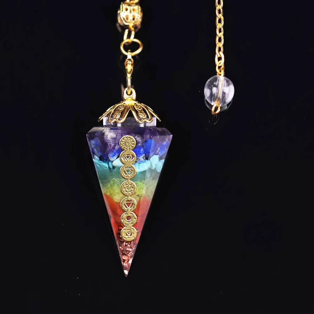 Orgonite Necklace Metatron Cube Resin Pendant Cosmic Energy Center Sign Pendant Necklace Magic Hexagram Choker Jewelry
