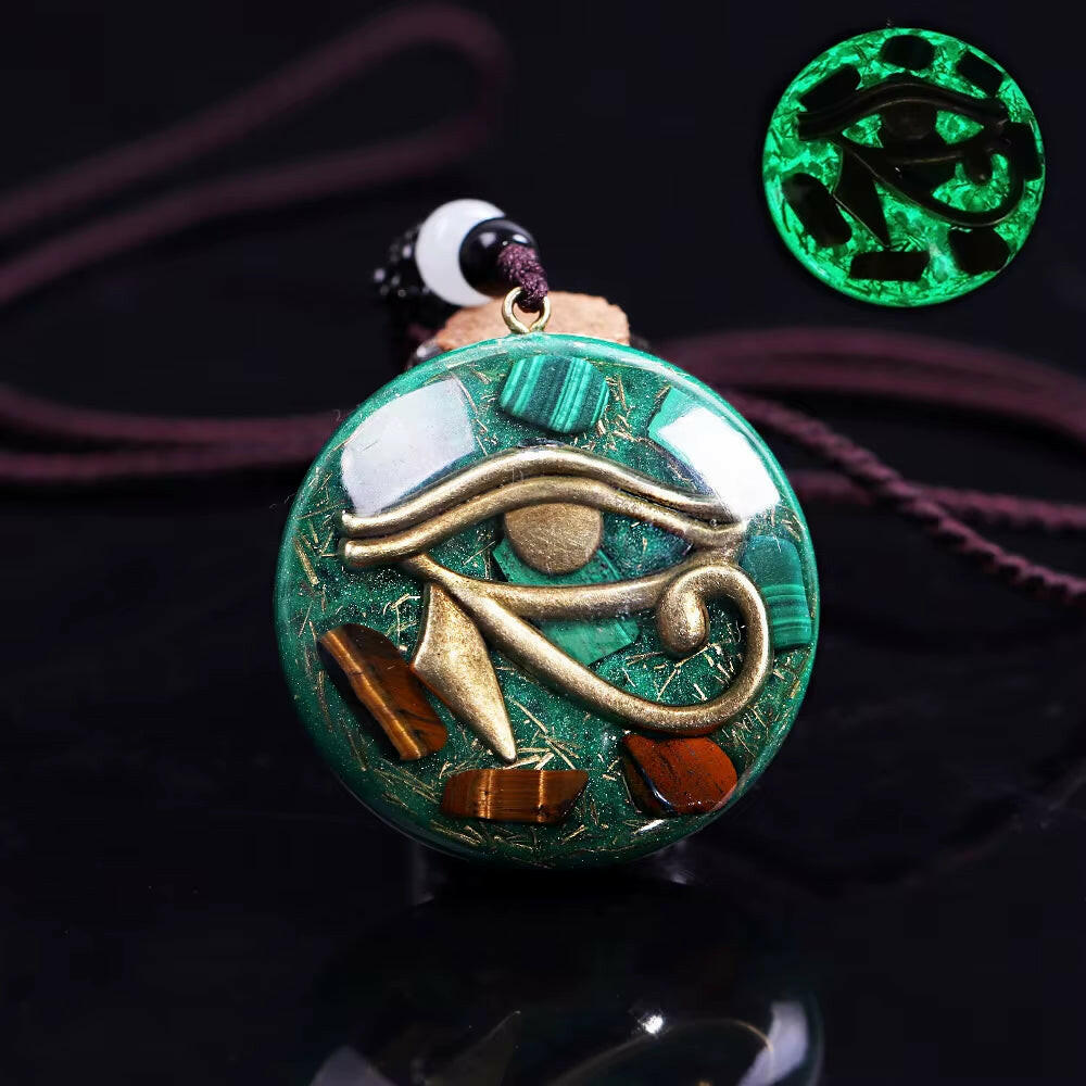 Orgonite Necklace Metatron Cube Resin Pendant Cosmic Energy Center Sign Pendant Necklace Magic Hexagram Choker Jewelry