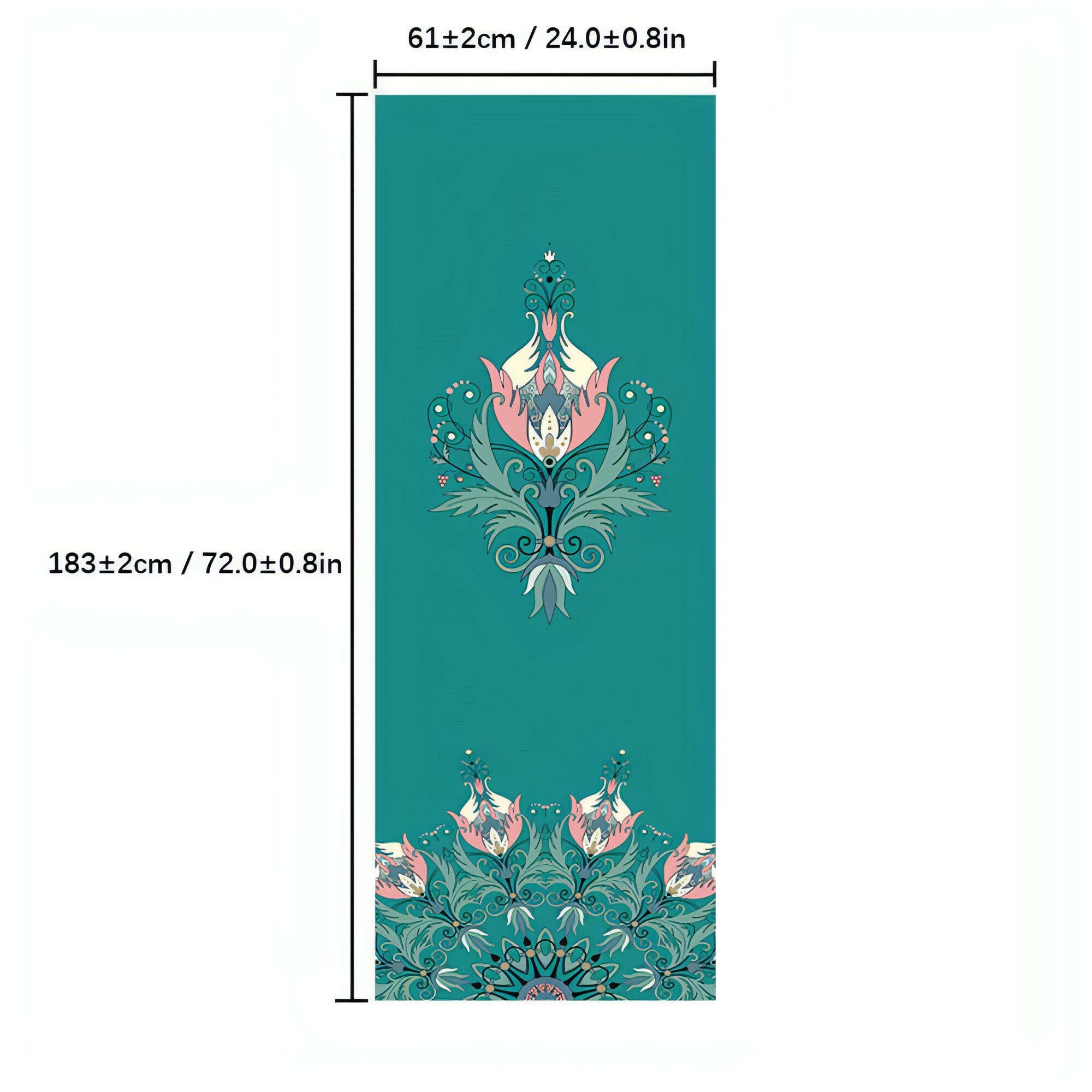 183*61Cm Yoga Mat Blanket Print Quick Dry Non-Slip Foldable Yoga Towel Fitness Blanket Portable Yoga Mat Towel for Home Gym Yoga