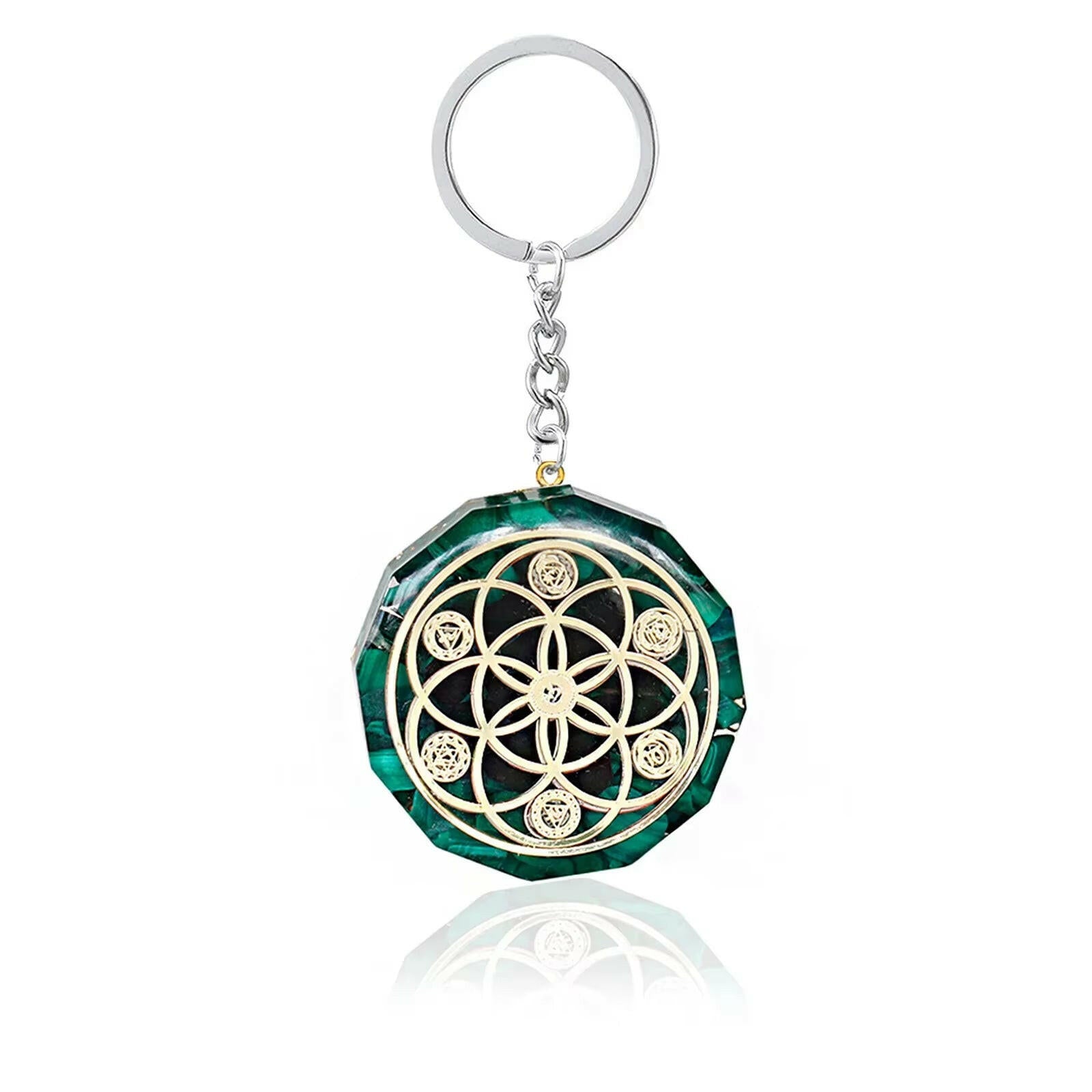 Orgonite Necklace Metatron Cube Resin Pendant Cosmic Energy Center Sign Pendant Necklace Magic Hexagram Choker Jewelry