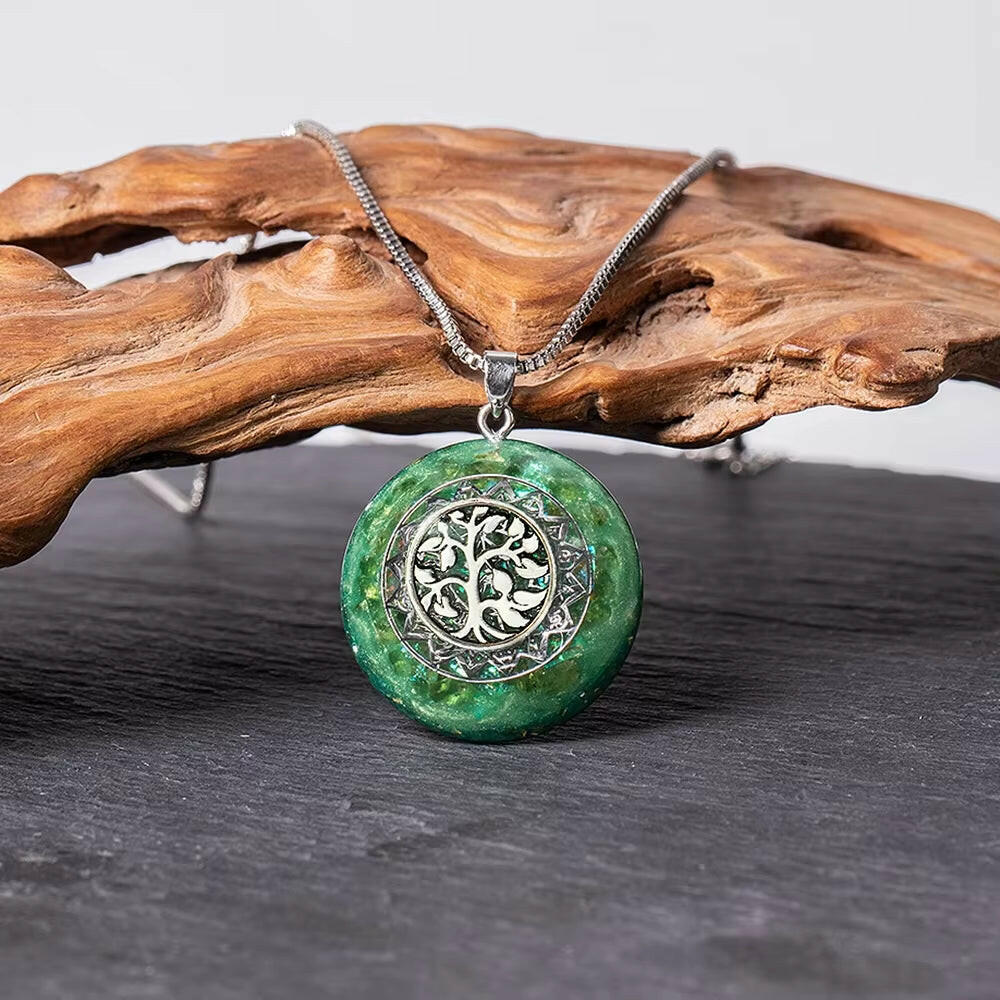 Orgonite Necklace Metatron Cube Resin Pendant Cosmic Energy Center Sign Pendant Necklace Magic Hexagram Choker Jewelry