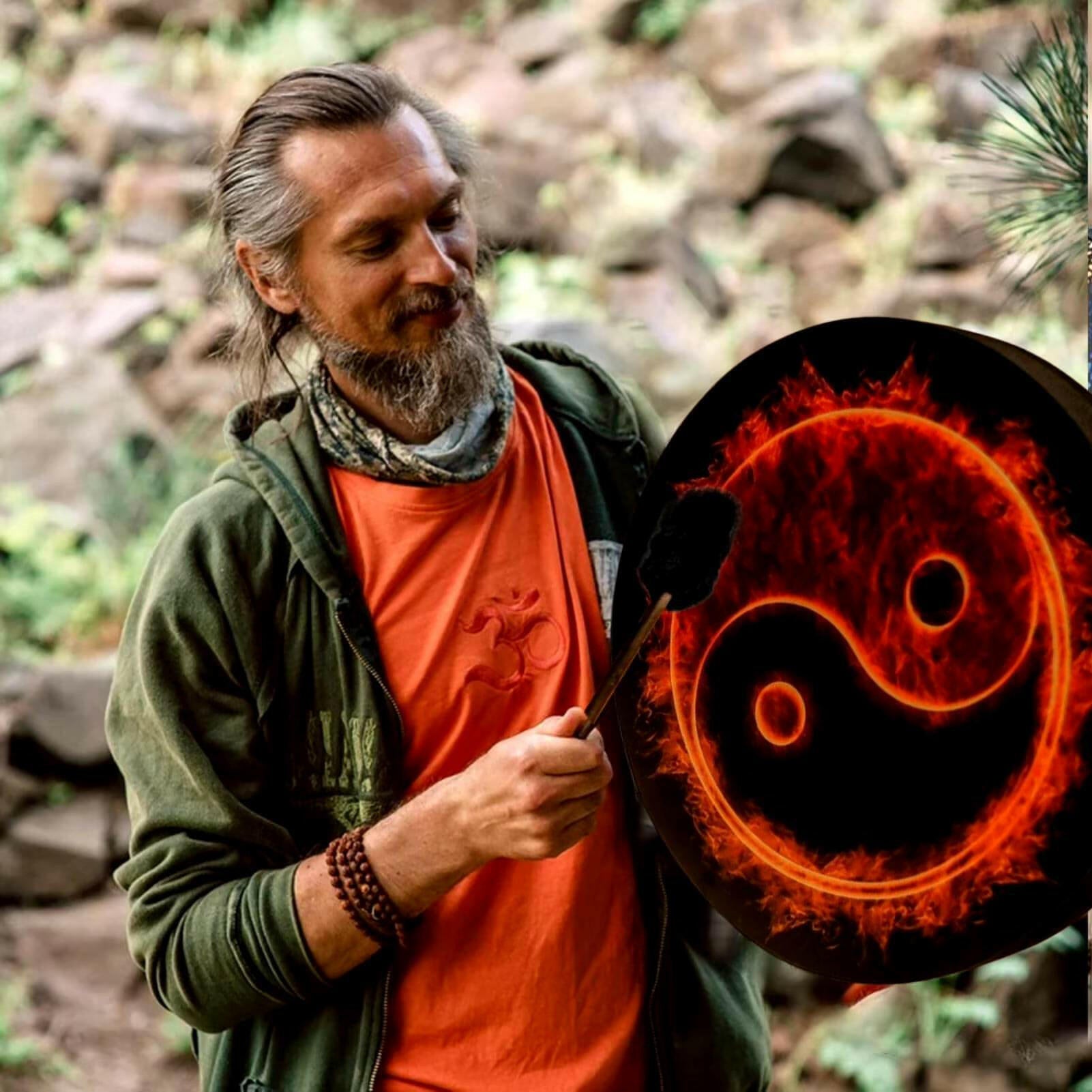 Shaman Drum Handmade Shamanic Drum with Drum Stick Handmade Shaman Drum Mother of Life Siberian Drum Spiritual Music For