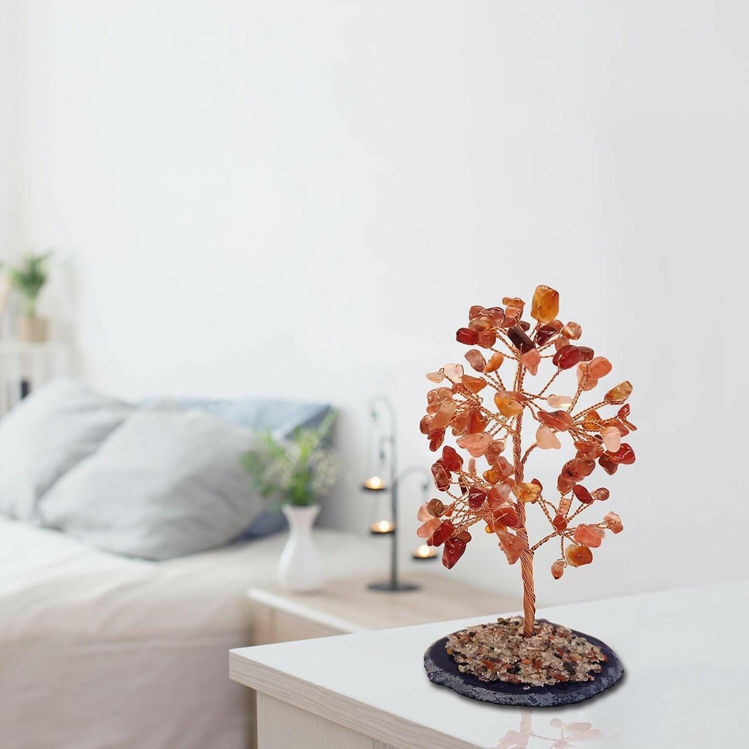 Crystal Gem Money Tree for Chakra Healing Feng Shui Meditation Good Luck Wealth & Prosperity