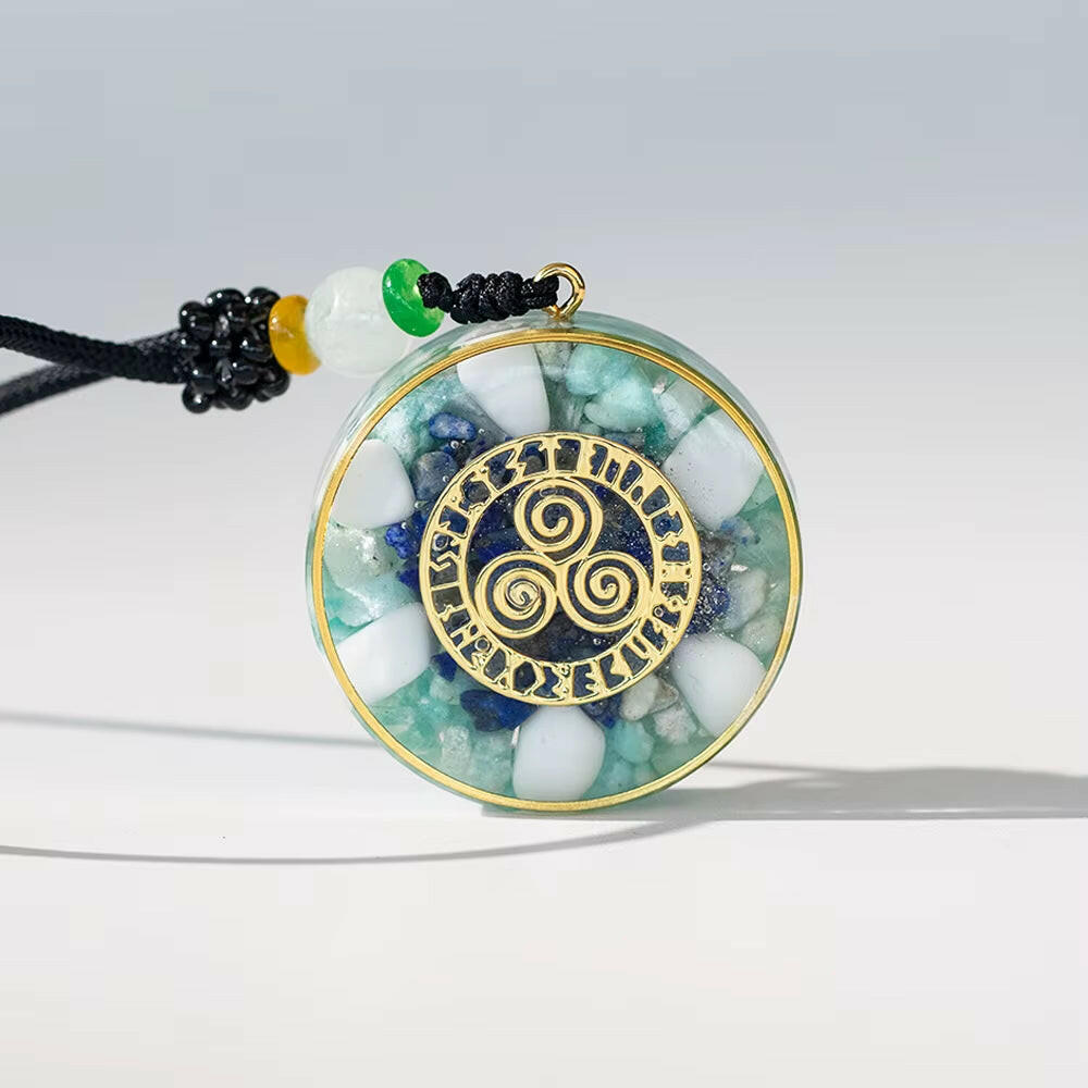 Orgonite Necklace Metatron Cube Resin Pendant Cosmic Energy Center Sign Pendant Necklace Magic Hexagram Choker Jewelry