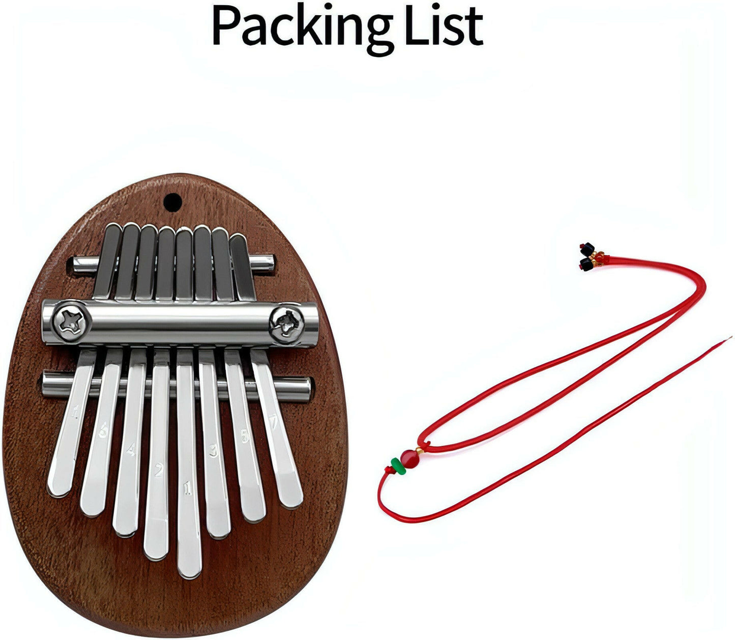 Kalimba Thumb Piano 8 Keys - Portable Mini Size Finger Piano Marimba Musical Instruments Solid Wood Mibra Gift for Kids and Piano Beginners Professional (Mini Size)