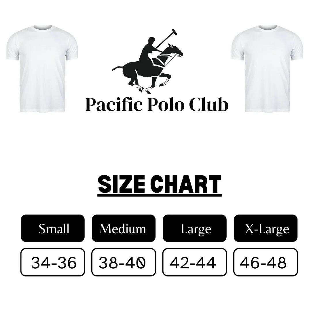 Pacific Polo Men'S 6 Pack Shirts Crew Tshirt Cotton