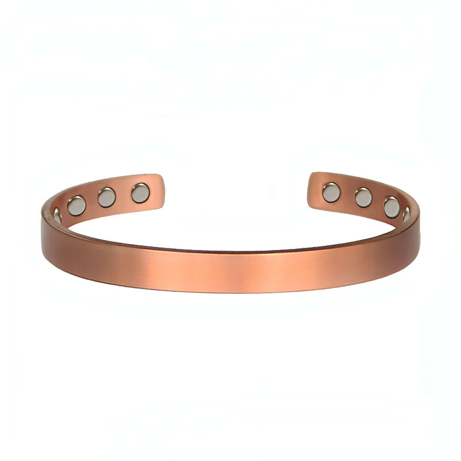 Women Magnetic Copper Bracelet Healing Bio Therapy Arthritis Pain Relief Bangle Cuff Magnetic Therapy Bracelet 8 Pcs Magnet