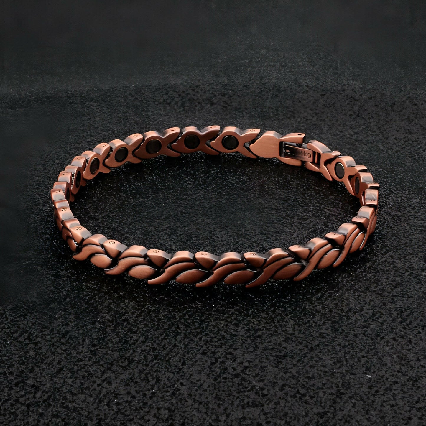 B380 Red Pure Copper Magnetic Bracelet for Women Pain Relief for Arthritis and Carpal Tunnel Migraines Tennis Elbow