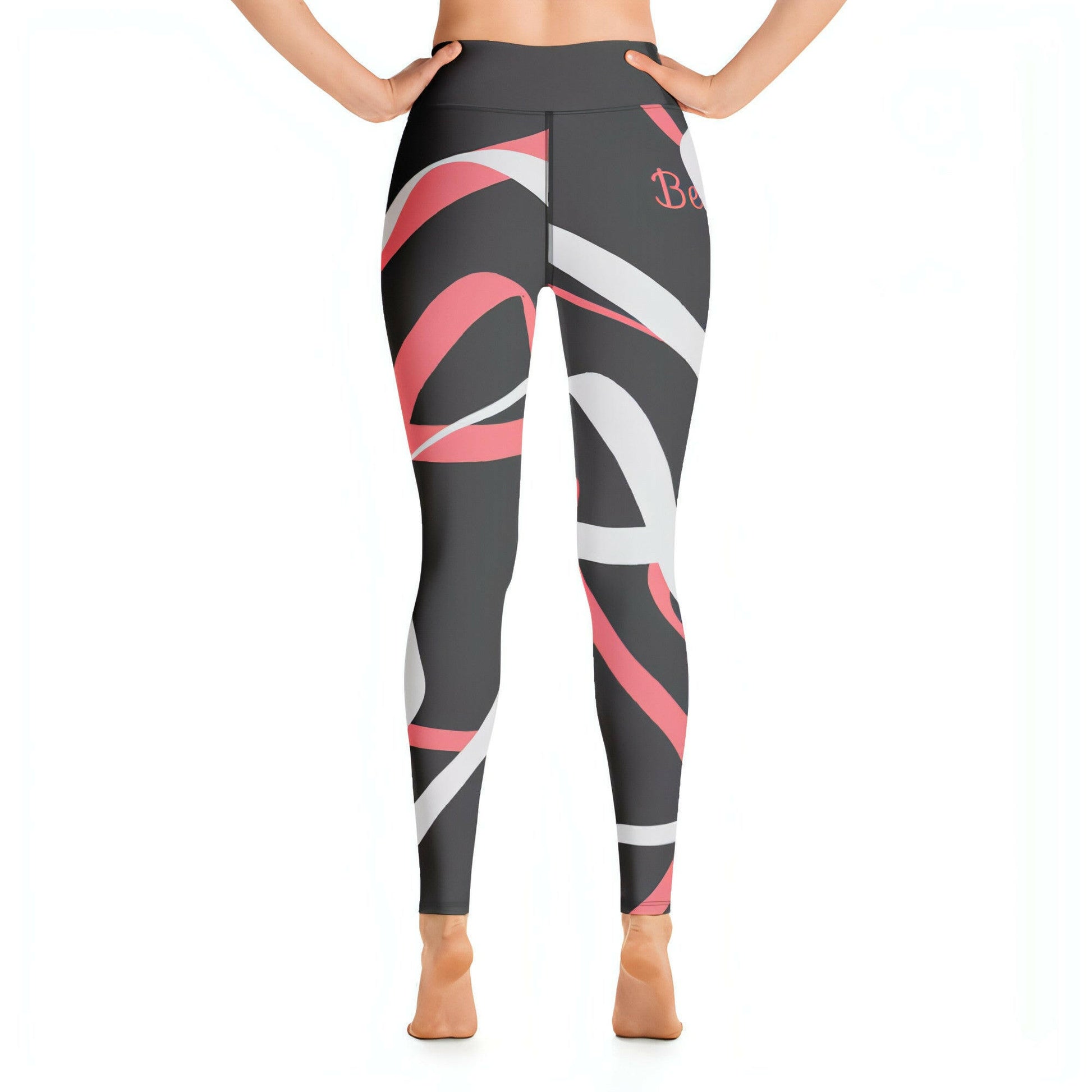 "Be You"- Leggings - ABSTRACT BLACK