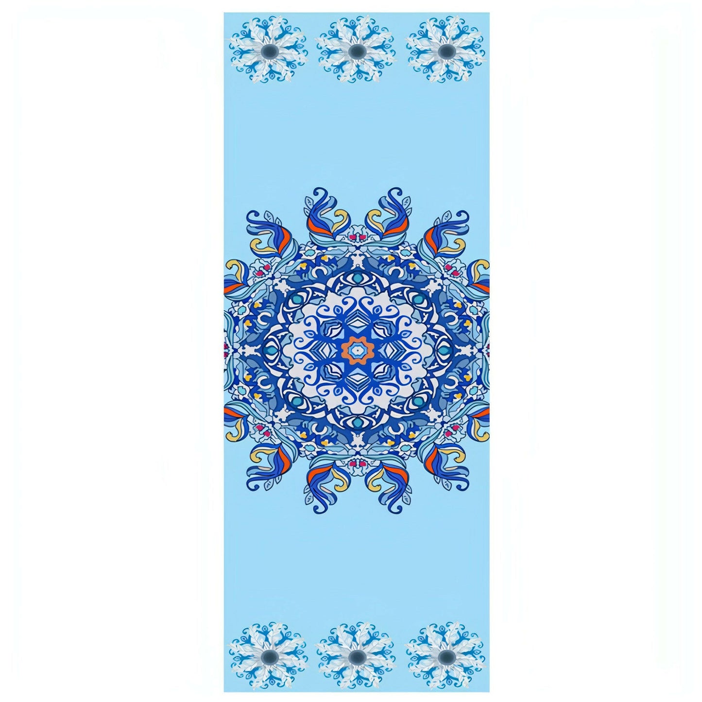 183*61Cm Yoga Mat Blanket Print Quick Dry Non-Slip Foldable Yoga Towel Fitness Blanket Portable Yoga Mat Towel for Home Gym Yoga