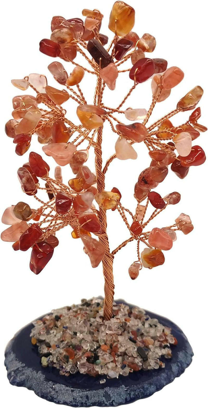 Crystal Gem Money Tree for Chakra Healing Feng Shui Meditation Good Luck Wealth & Prosperity