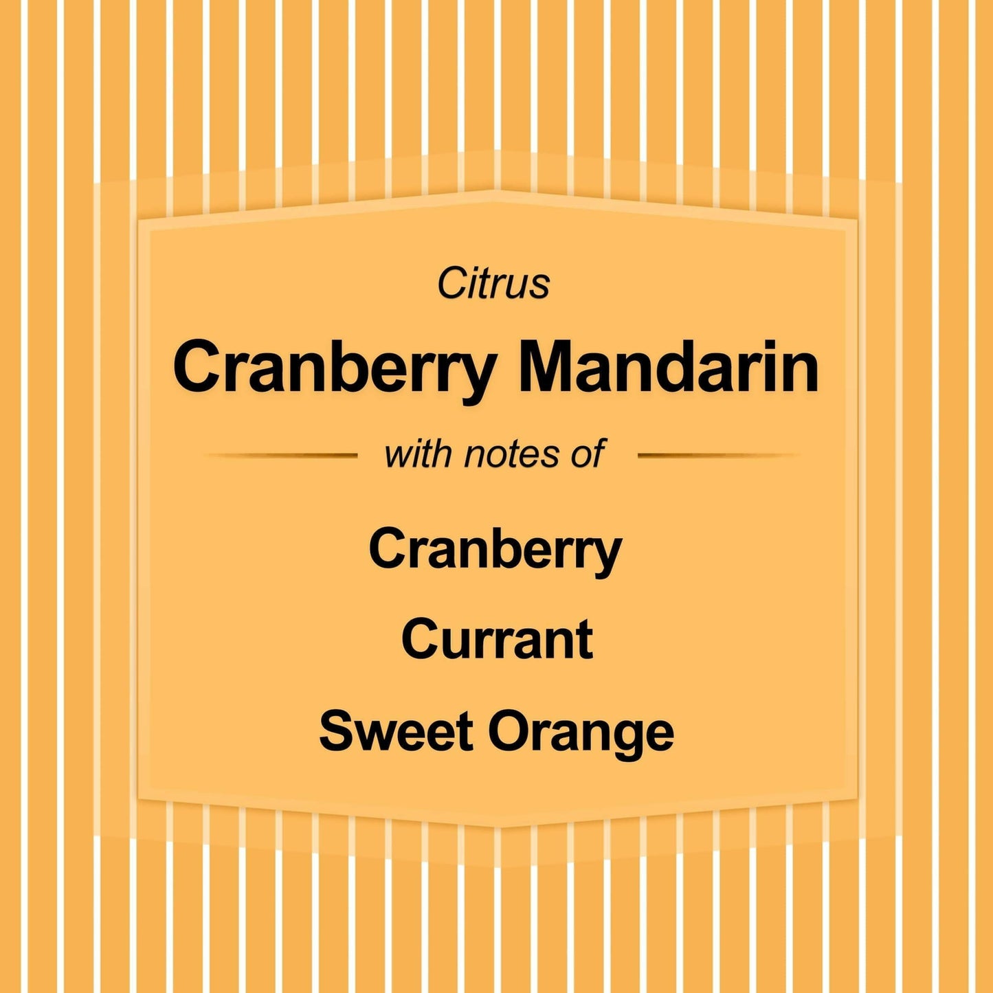 3-Wick Textured Wrapped Cranberry Mandarin Scented Candle, 14 Oz