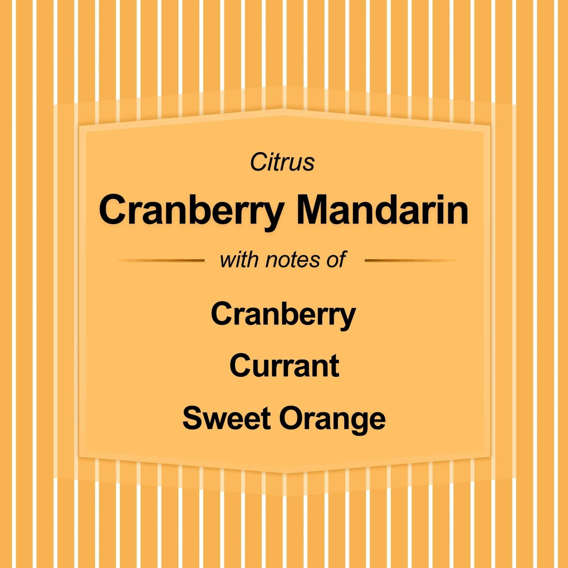 3-Wick Textured Wrapped Cranberry Mandarin Scented Candle, 14 Oz