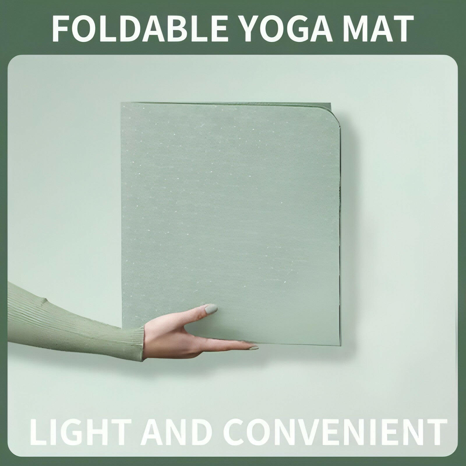 Foldable Yoga Mat Eco Friendly TPE Folding Travel Fitness Exercise 