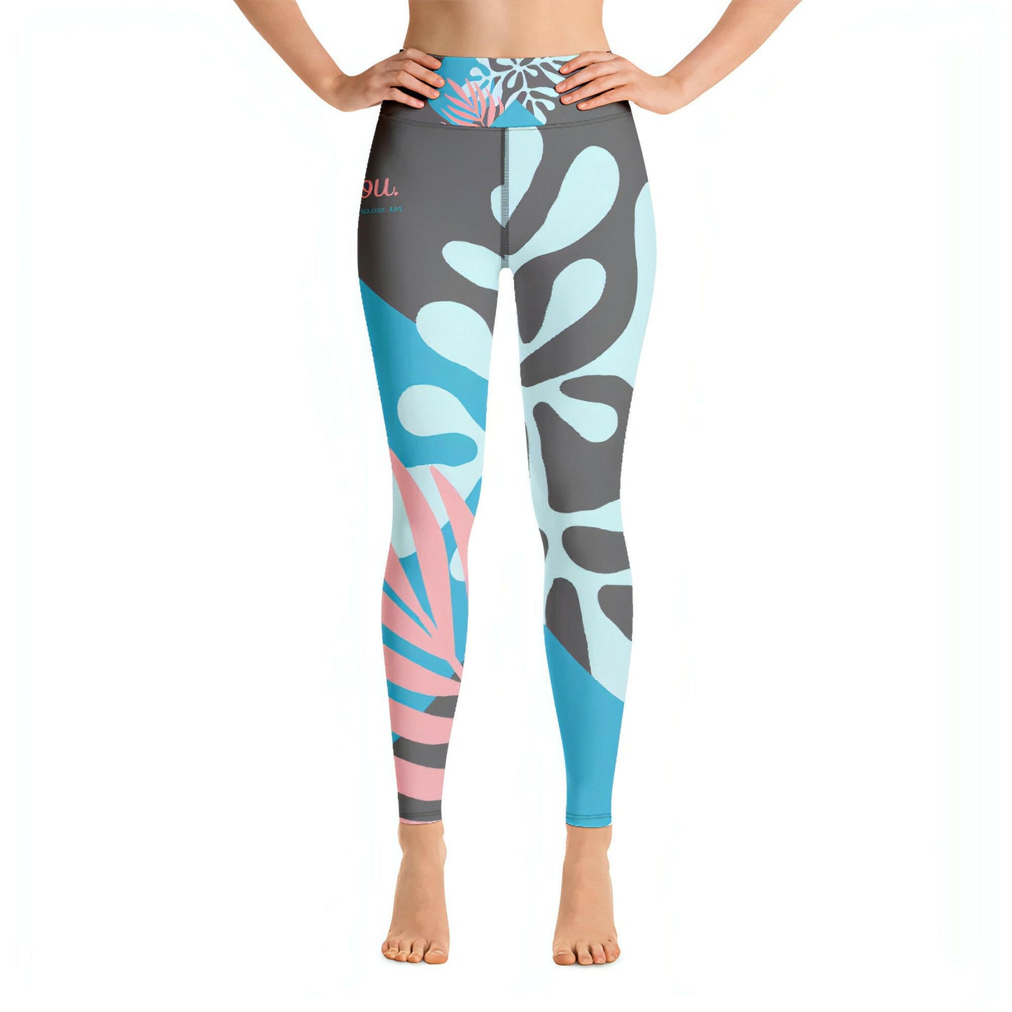 "Be You" Leggings - FLOWER BLUE Special Edition