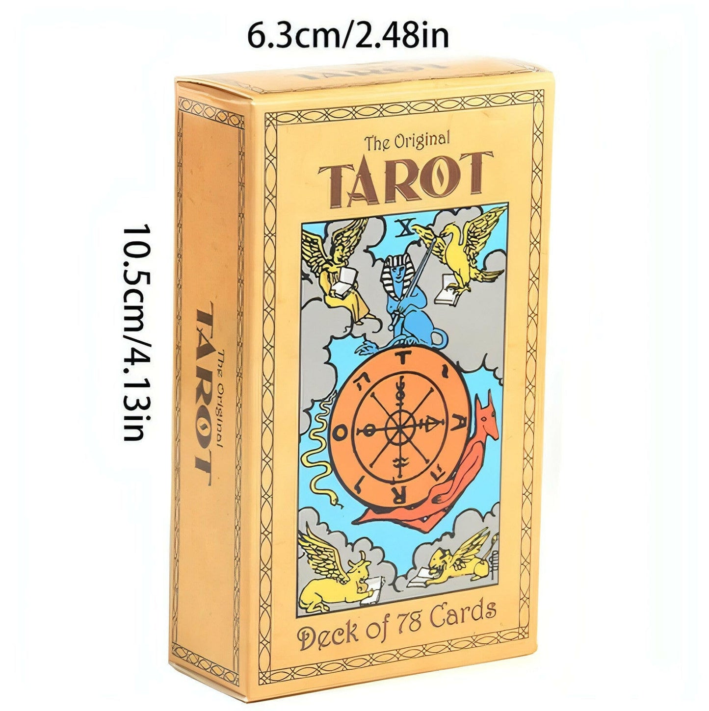 Original Tarot Knight Waite deck box with colorful design, featuring 78 traditional Tarot cards for divination and gameplay.