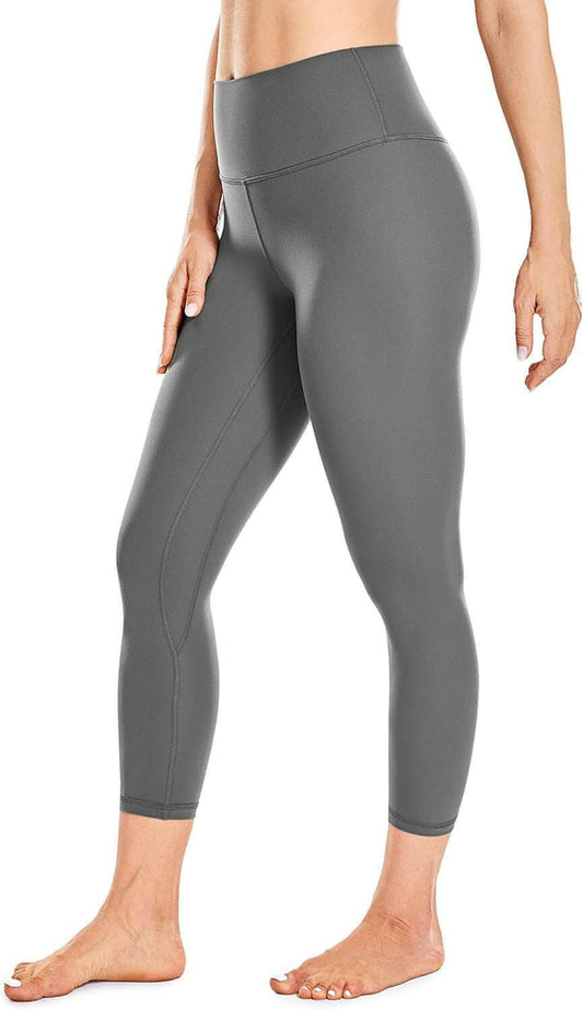 Women's Naked Feeling Soft Yoga Leggings, 21-inch high waisted capris, ultra-soft matte workout pants for yoga.