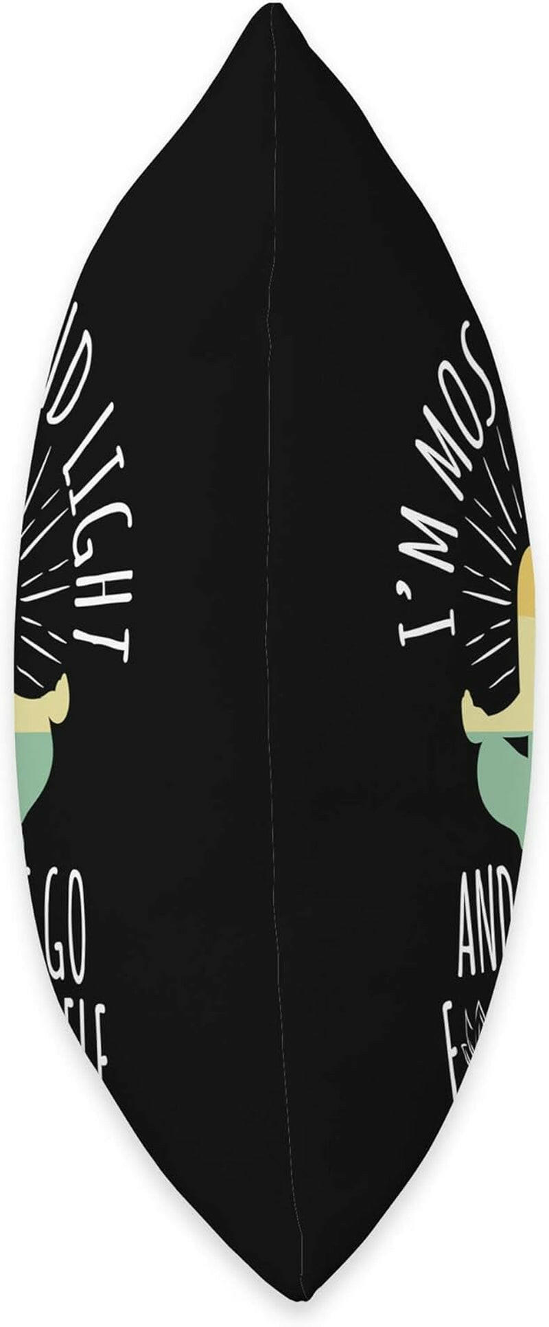 I'M Mostly Peace Love and Light and a Little Go Yoga Tshirt Throw Pillow, 16X16, Multicolor