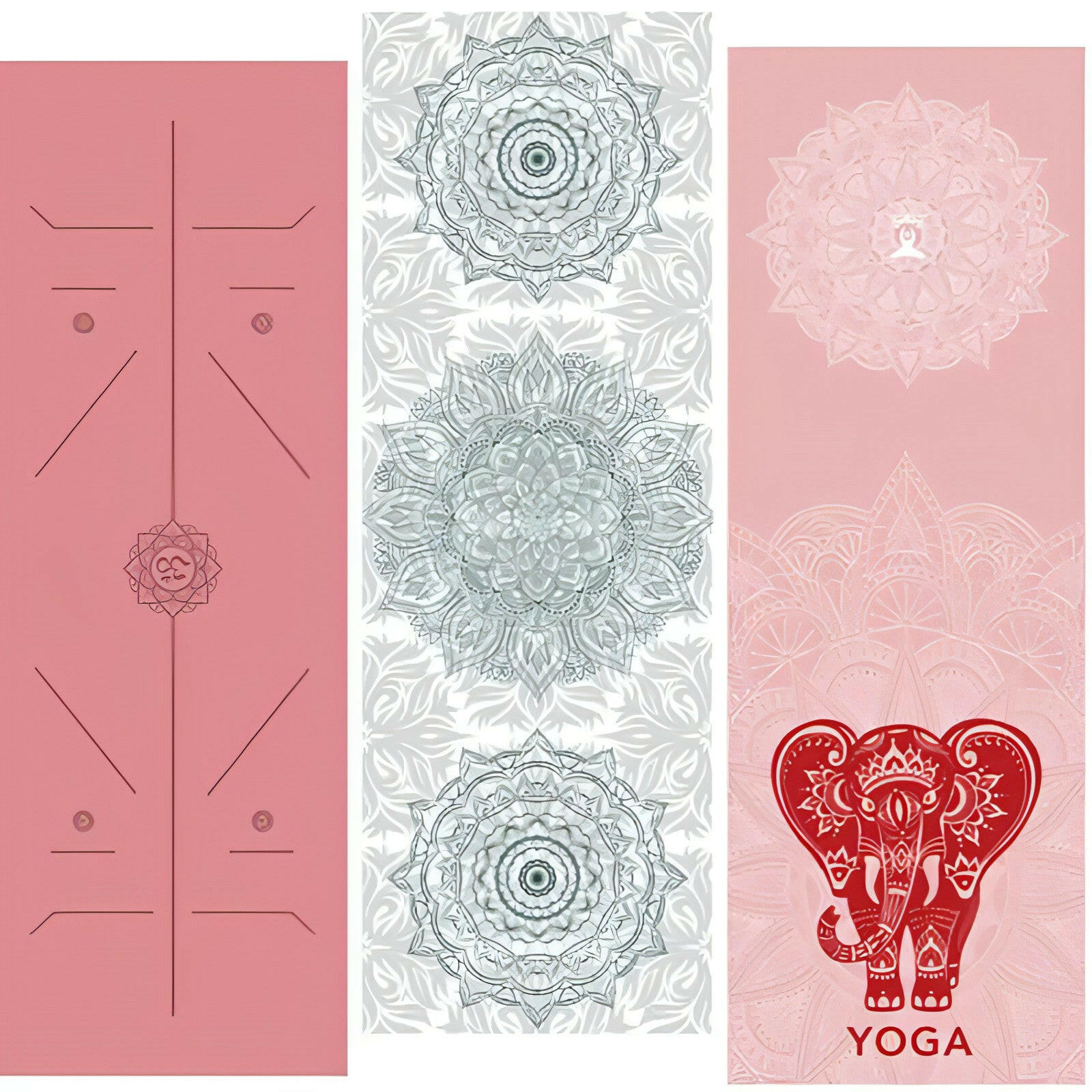 Hot Yoga Mat Towel 185*63Cm Printed Yoga Towel Non Slip Fitness Workout Mat Cover for Pilates Gym Yoga Blankets