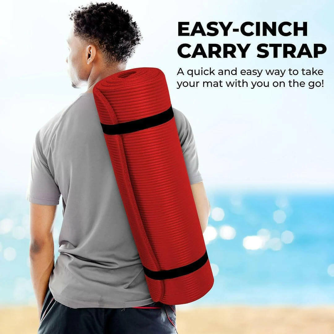 Yoga Mat Set - Complete Yoga Starter Kit with Thick Mat, Blocks, Strap, and Cooling Towels