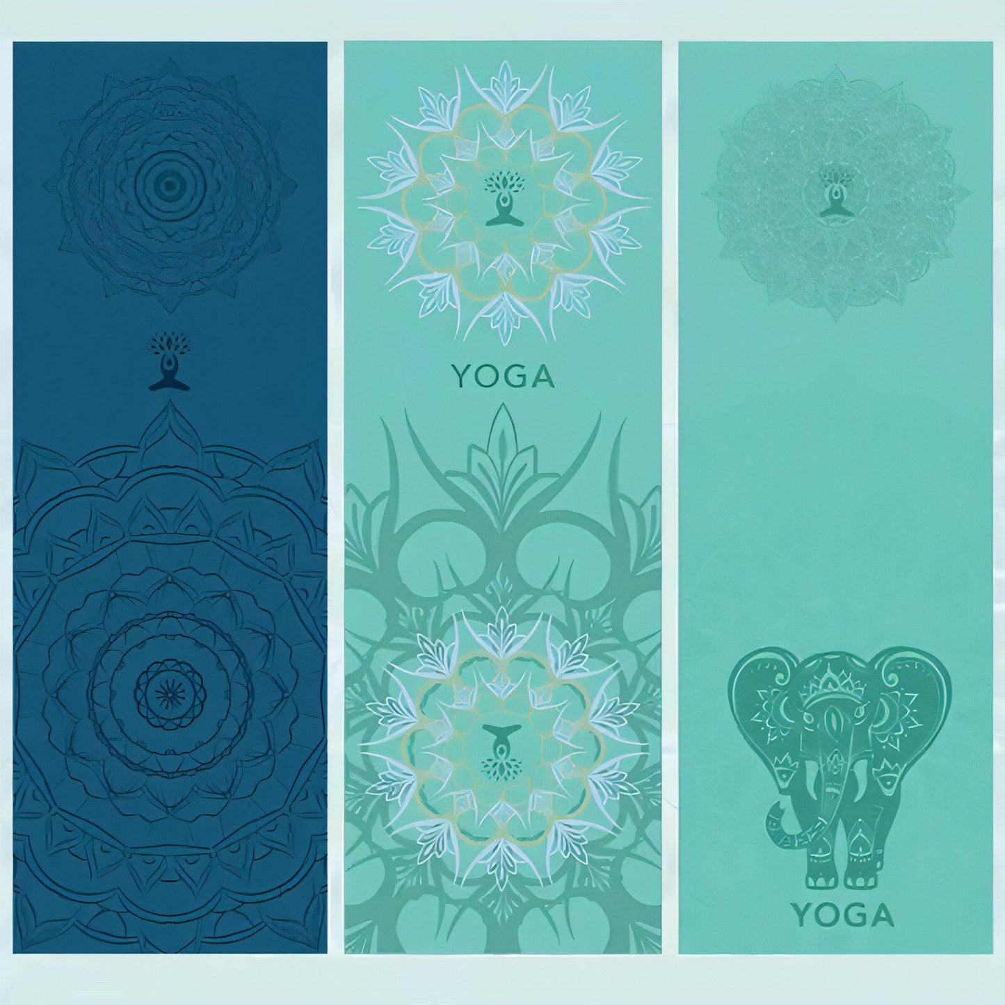 Hot Yoga Mat Towel 185*63Cm Printed Yoga Towel Non Slip Fitness Workout Mat Cover for Pilates Gym Yoga Blankets