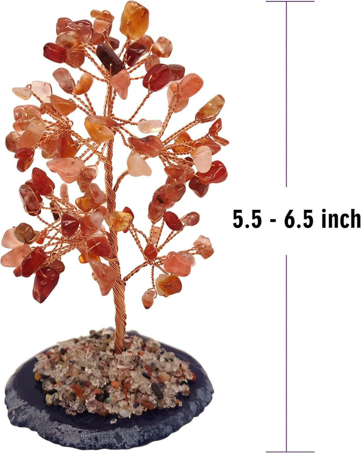 Crystal Gem Money Tree for Chakra Healing Feng Shui Meditation Good Luck Wealth & Prosperity