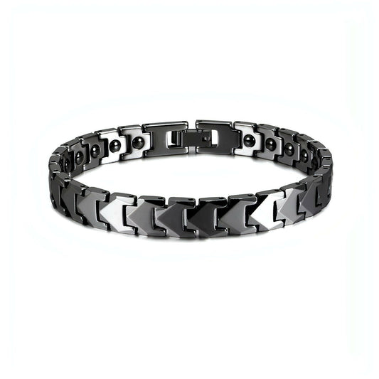Tungsten Magnetic Bracelet for Women Men Arrow Couple Tungsten Bracelet Men Chain Health Energy Hematite Bracelet anti Scratch