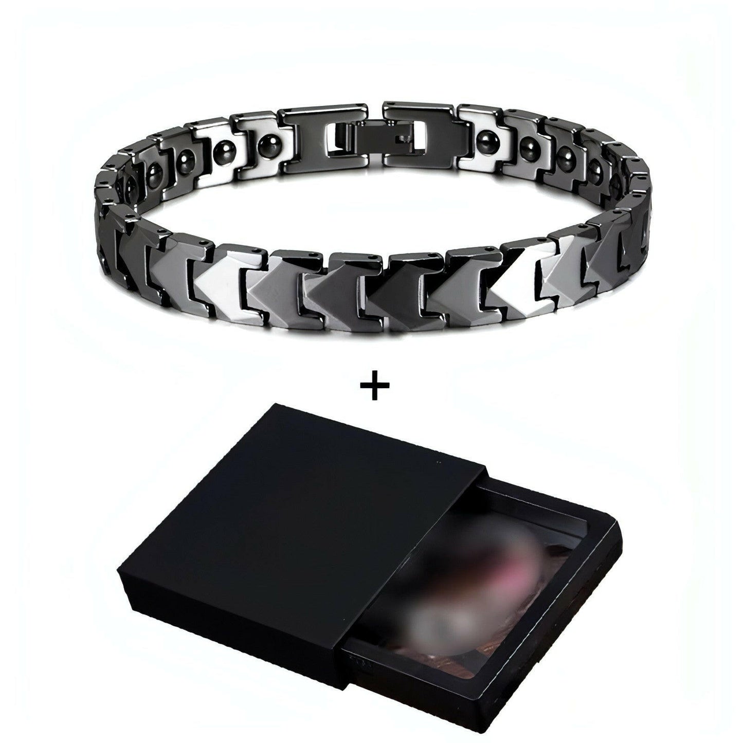 Tungsten Magnetic Bracelet for Women Men Arrow Couple Tungsten Bracelet Men Chain Health Energy Hematite Bracelet anti Scratch