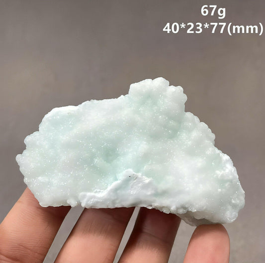 100% Natural Blue Aragonite Mineral Specimen Stone, 67g, Yunnan China